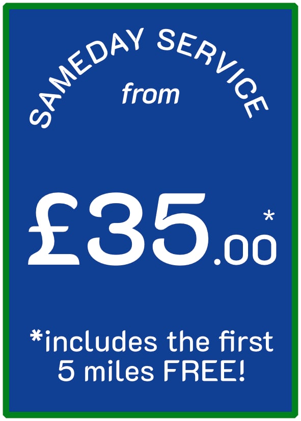 We charge a minimum of £30 on each and every job (with the exception of home delivery items from B&M Stores)